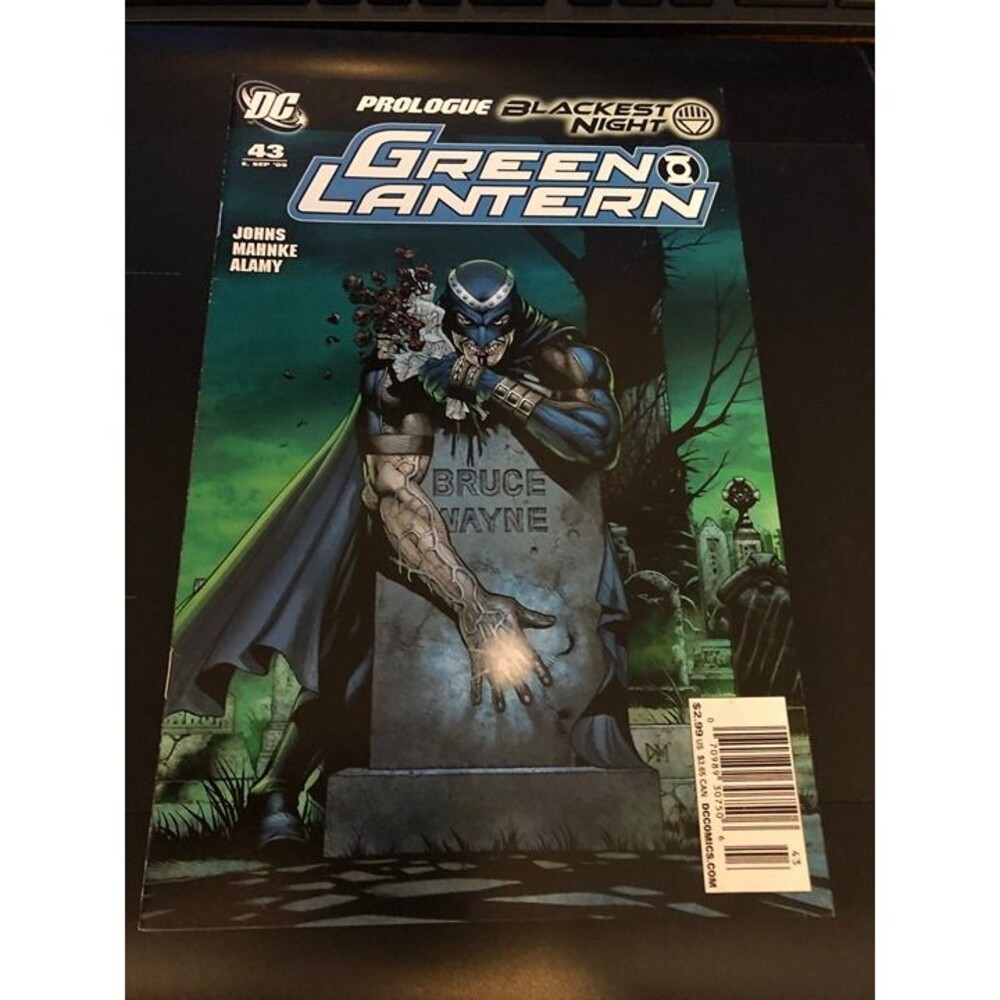 Green Lantern #43 DC Comics 2009 1st App Black Hand as Black Lantern VF